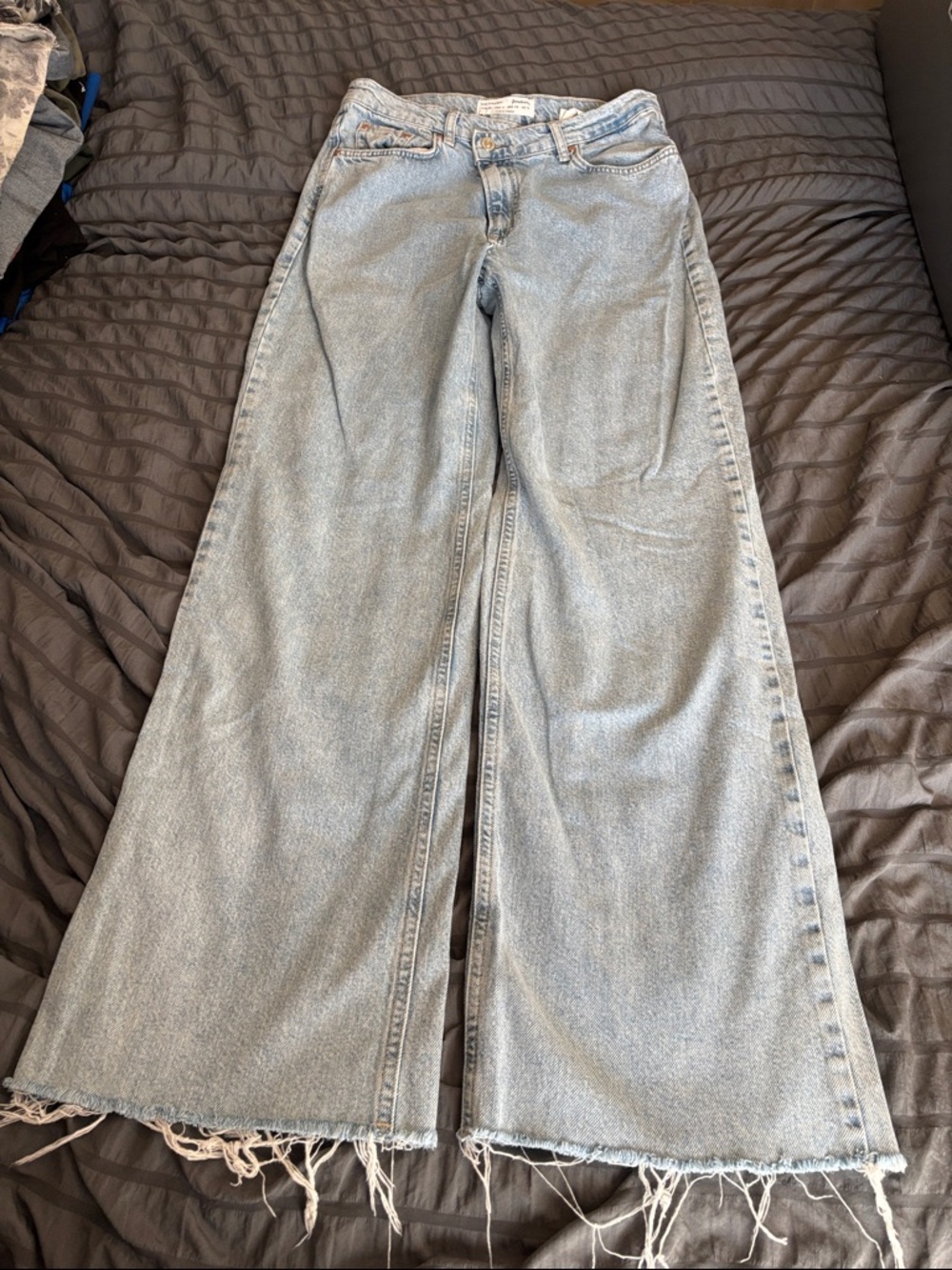 stradivarius Light Blue New Straight Jeans